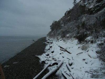 Jefferson Beach in the winter