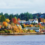 Poulsbo in the Fall by Mary Saurdiff